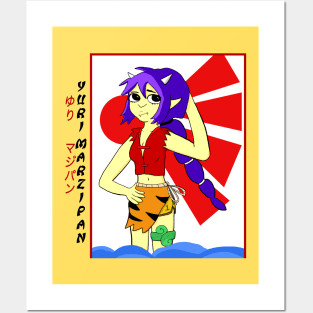 Yuri Marzipan the Oni - Traditional (primary color scheme) Posters and Art